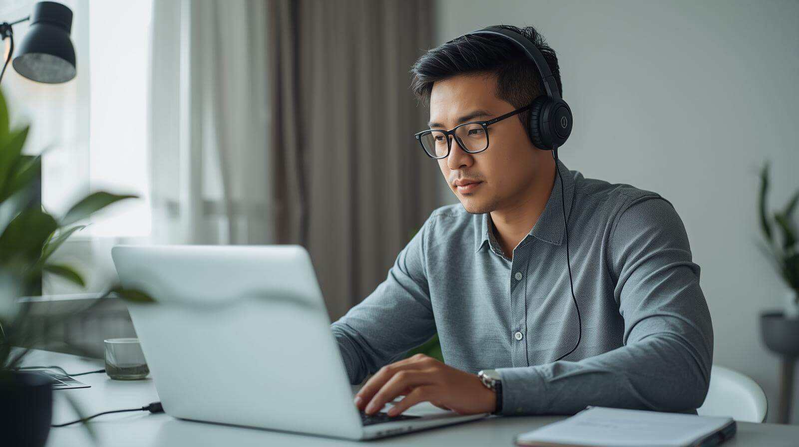 Profissional estudando inglês de forma estratégica com pouco tempo disponível